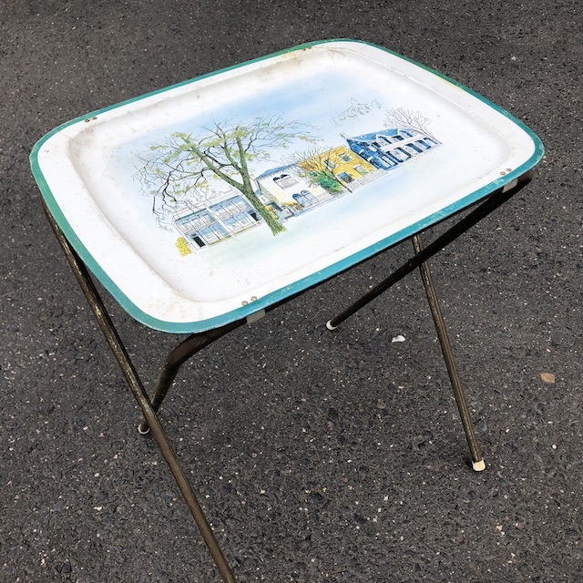 TABLE, Folding Tray 1960s - Street Scene